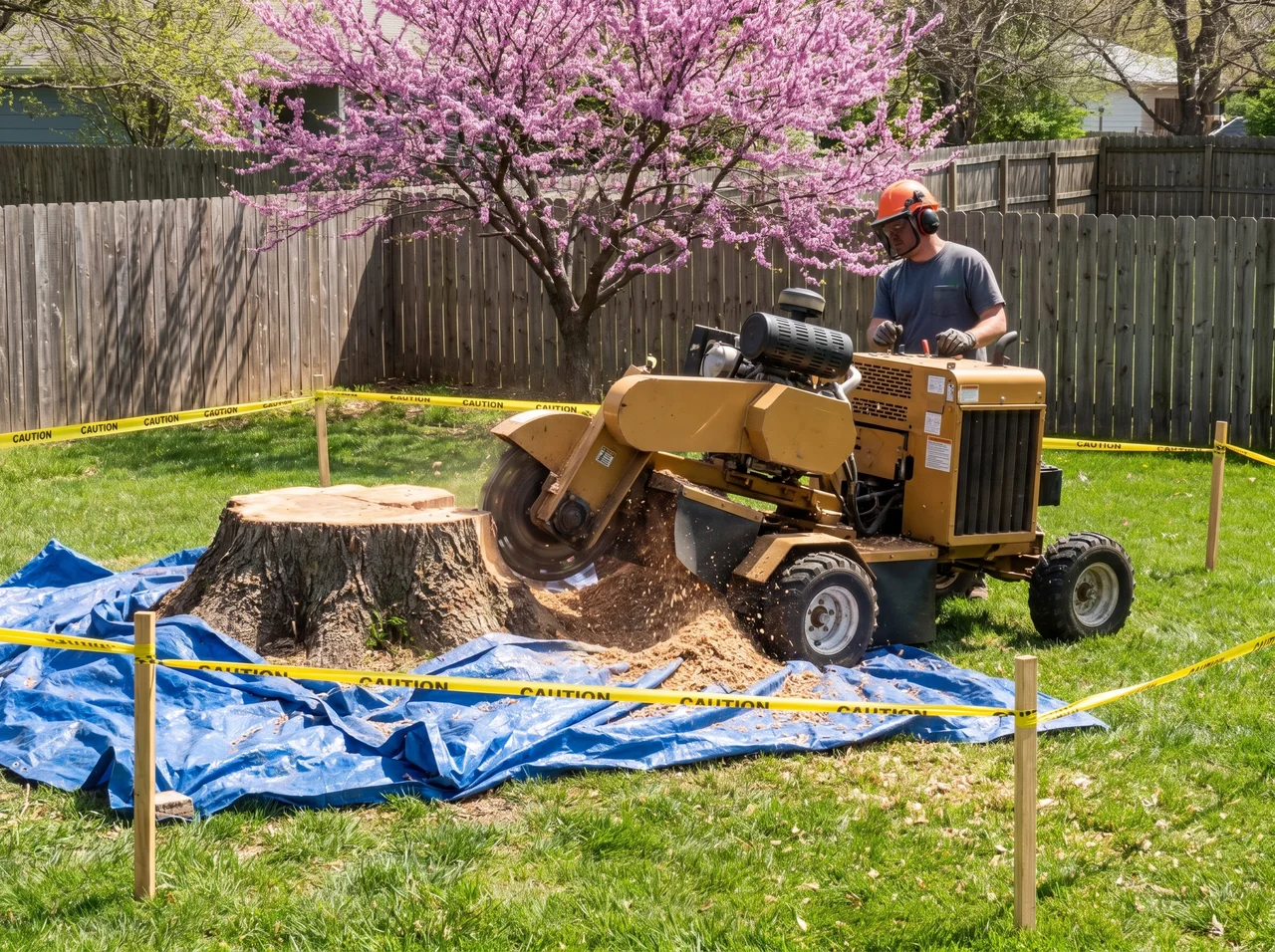Stump grinding in Tecumseh, Kansas